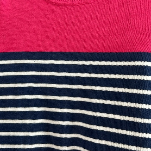 📫BUY 2 for $20📫 GAP Kids Sweater dress Striped Navy Blue/Pink size M 8-9 - Picture 2 of 6
